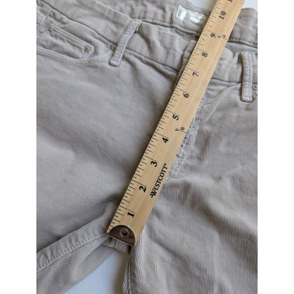 MOTHER Women's Straight Leg Jeans in Cream - Picture 13 of 15